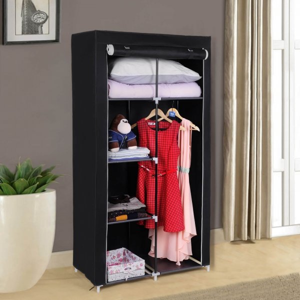 Armoire Katerina 88 x 168 cm - Noir