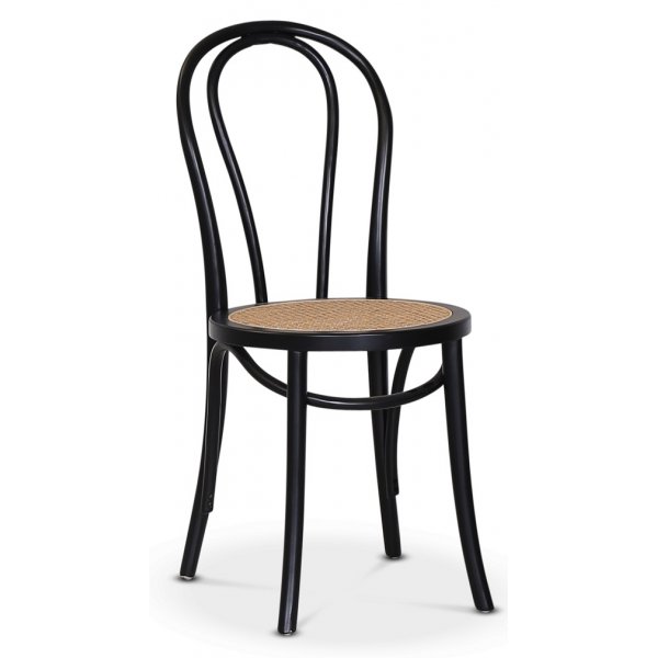 F�r� matgrupp; matbord 140x90 cm - Vit / oljad ek med 4 st Danderyd No.18 stolar Svarta