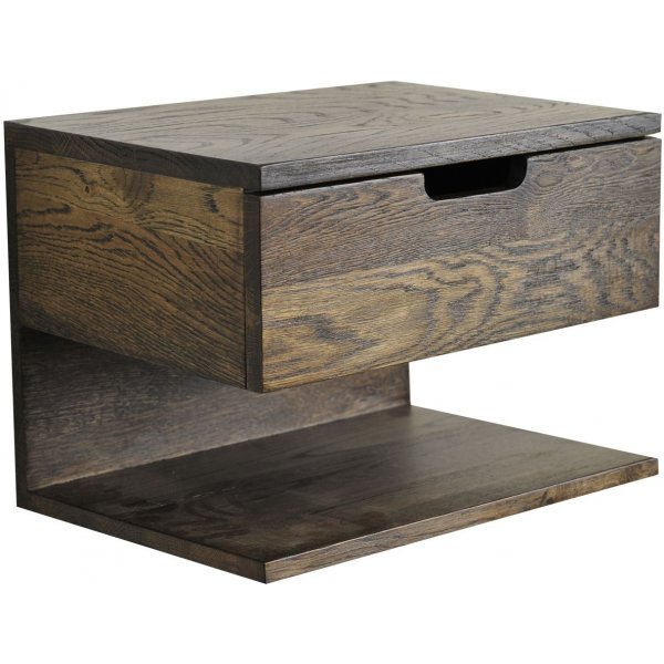 Frikk nachtkastje muur - Bruin gelakt