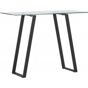 Table en relief Horten 100 x 40 cm - Noir/Transparent