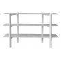 Perstorp vit bokhylla bredd 140 cm + Textilskydd fr mbler
