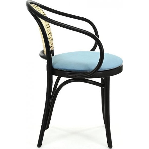 No 30 karmstol med rottingrygg - Valfri färg på stomme och klädsel No 30 karmstol med rottingrygg - Valfri färg på stomme och klädsel