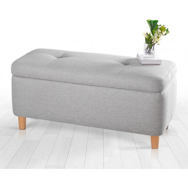 Pouf Rocio - Gris clair Pouf Rocio - Gris clair