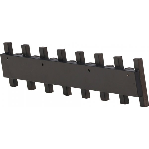 Nimes kroklist 75 x 13 cm - Mocca/svart