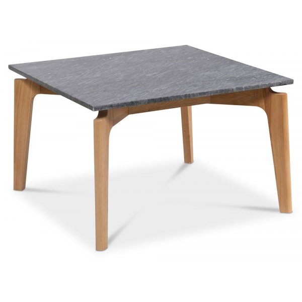 Accent soffbord 75 - Gr marmor / ek