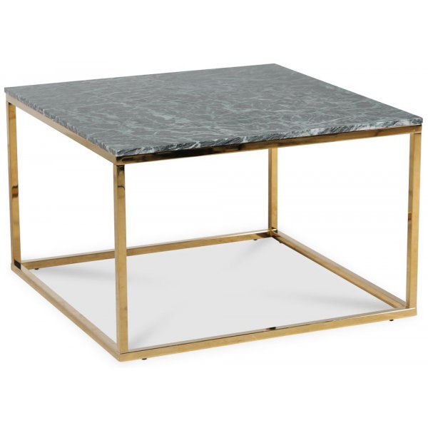 Accent soffbord 75 - Grn marmor / Blank mssing