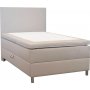 Sng 120x200 cm beige med frvaring 5 zoner pocketfjdrar