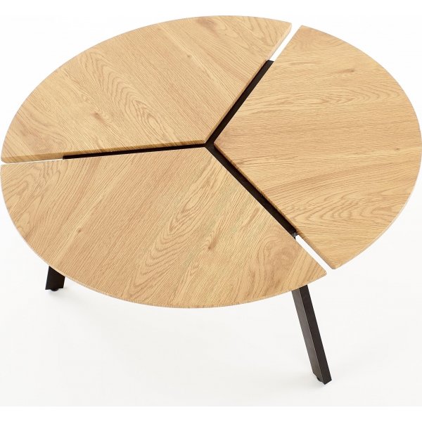 Table basse Josephina Ø86 cm - Chêne/noir Table basse Josephina Ø86 cm - Chêne/noir