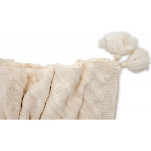 Lo pläd 130x170 cm - Vit Lo pläd 130x170 cm - Vit