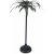 Palm ljusstake hjd 71 cm - Old silver
