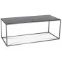Carrera soffbord 120 cm - Svart marmor/stl