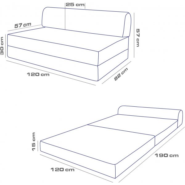 Magic 2-sits bddsoffa - Beige
