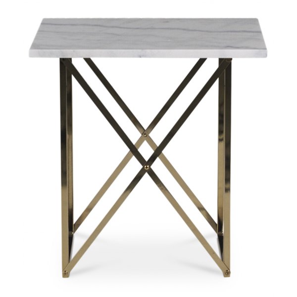 Paladium Lampbord 55 x 55 cm - Mssing / Ljus marmor