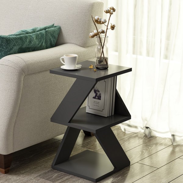 Table d\\\'appoint Albeni 30 x 30 cm - Anthracite Table d\\\'appoint Albeni 30 x 30 cm - Anthracite