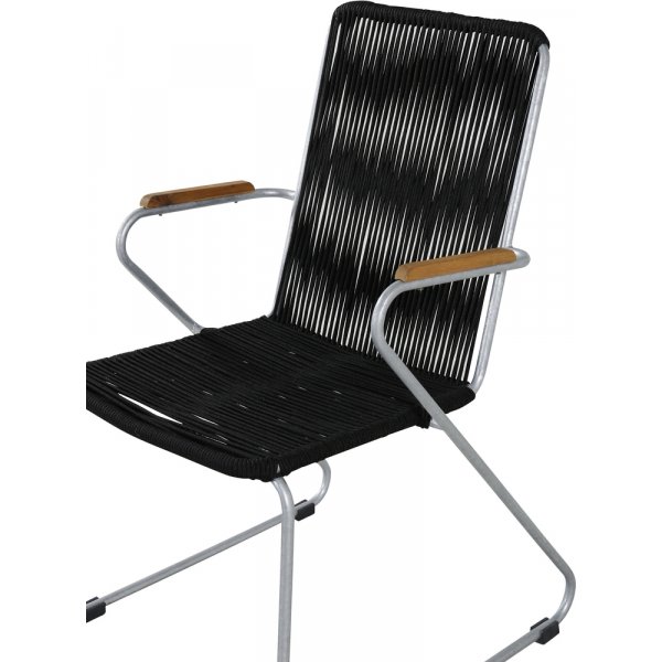 Bois matstol - Svart/Gr�