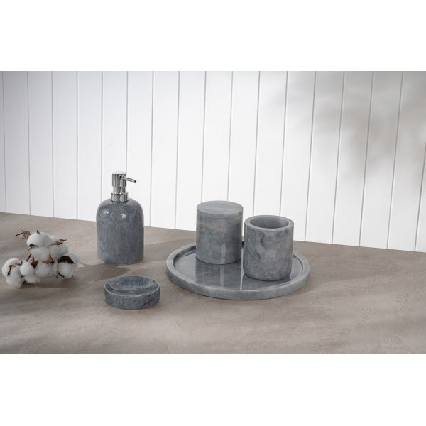 Badrumsset i gr marmor frn Verona med 5 delar