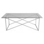 Cross soffbord 110 x 65 cm - Krom
