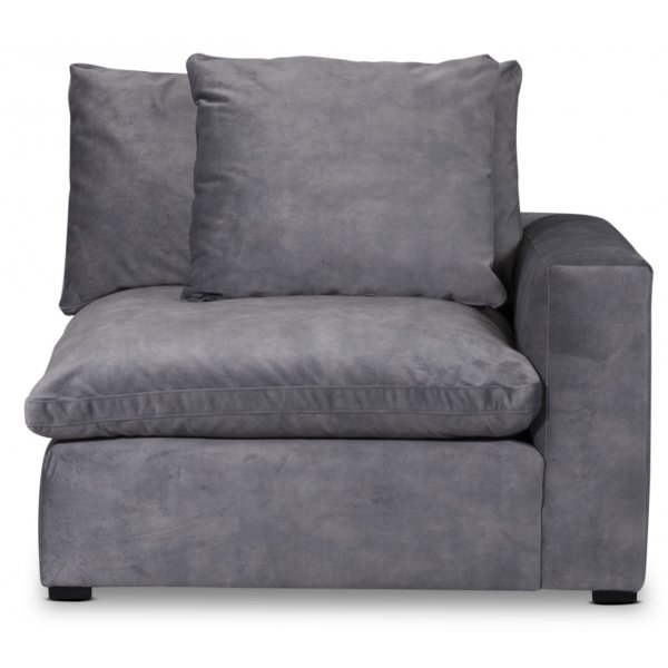 Fiskvik modulfåtölj höger - Grå Adore Velour Fiskvik modulfåtölj höger - Grå Adore Velour