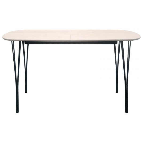 Table à manger Jar 140 cm - Placage chêne pigmenté blanc Table à manger Jar 140 cm - Placage chêne pigmenté blanc