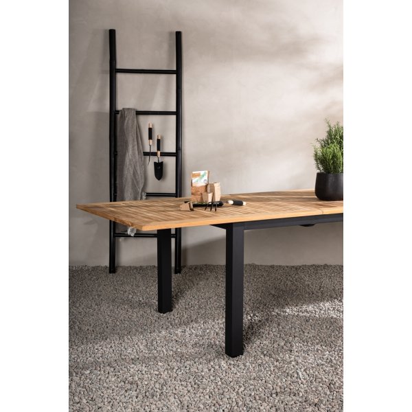 Panama matbord 224 x 100 cm - Svart/Natur Panama matbord 224 x 100 cm - Svart/Natur