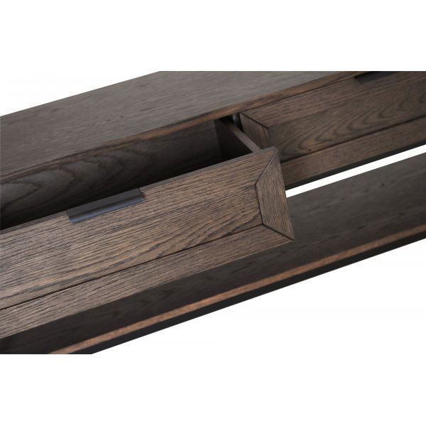 Table console Zion 120 x 36 cm - Placage ch�ne brun huil�