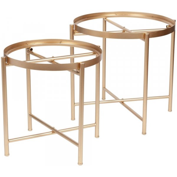 Satsbord Harper �56/48 cm - Guld/gr�