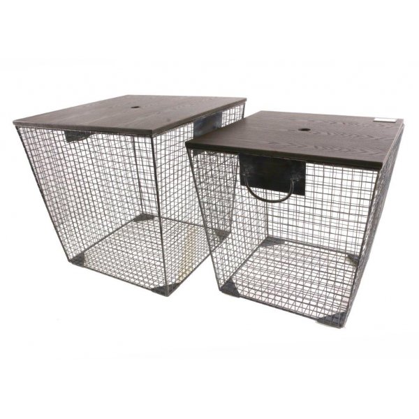 Frvaringskorgar med lock (2 st)
