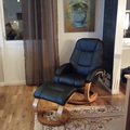 Lanzer massagefåtölj med fotpall - Svart Lanzer massagefåtölj med fotpall - Svart