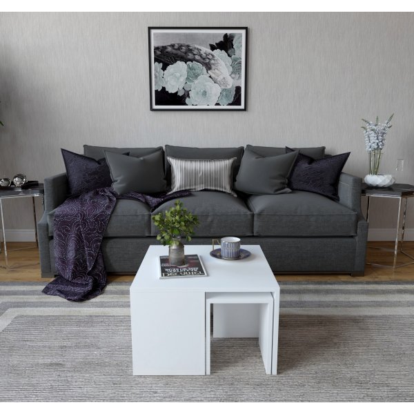 Ensemble table basse Annabelle - Blanc Ensemble table basse Annabelle - Blanc