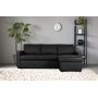 Bddsoffa PU-lder antracit - Dream