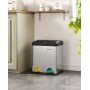 Maiken soptunna 30 l - Silver/svart