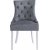 Chaise Tuva Decotique avec poigne dossier - Velours gris + Dtachant pour meubles