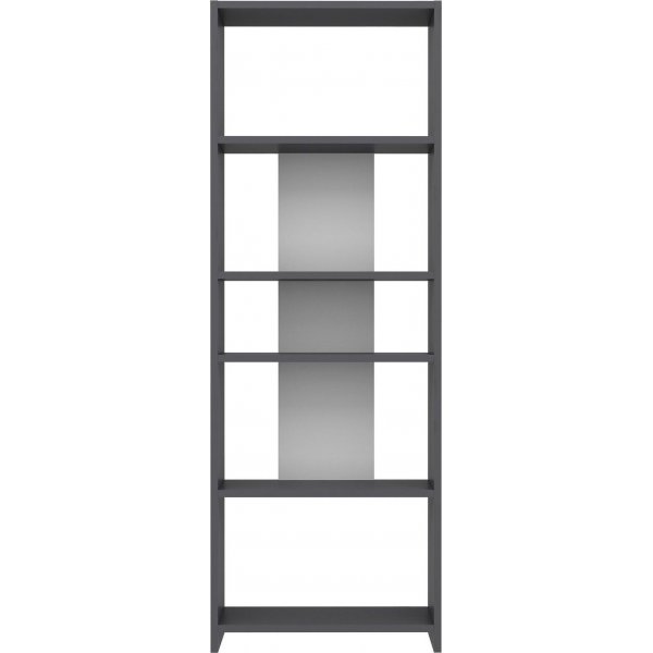 Dio bokhylla - Antracit/vit