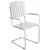 Holm� utematstol med armst�d vit