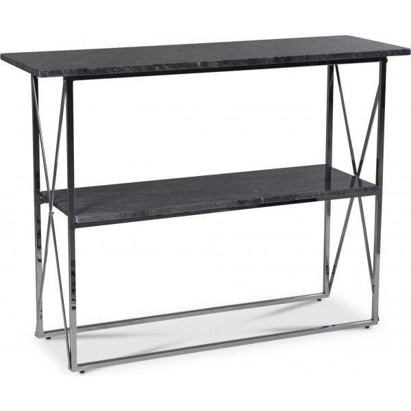 Paladium konsolbord 110 x 35 cm - Krom / Gr marmor