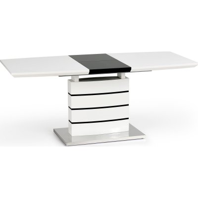 Adine matbord 140-180 cm - Vit/svart
