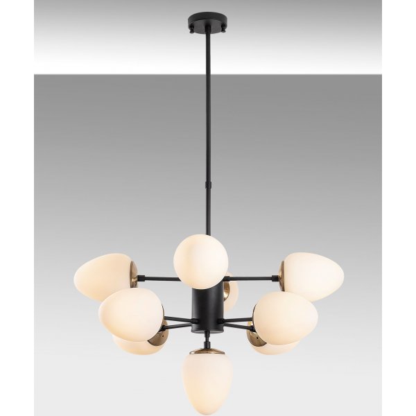 Basar taklampa 10315 - Svart/vit