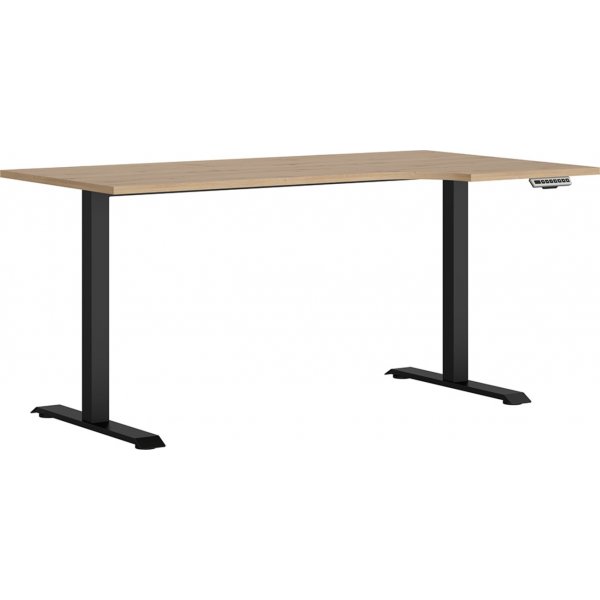 Ruimte verstelbaar bureau rechts 160 x 90 cm - Eiken
