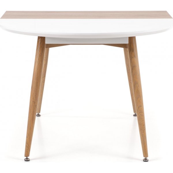 Table à manger Paloma 120-200 cm - Blanc/chêne san remo Table à manger Paloma 120-200 cm - Blanc/chêne san remo