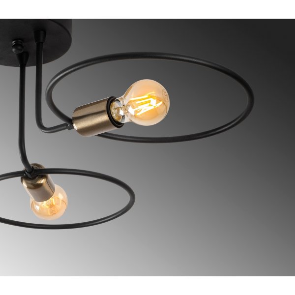 Plafonnier Halo 1341 - Noir