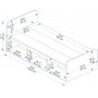 Akser enkelsng med inbyggd frvaring 190 x 90 cm - Ljus valnt/beige
