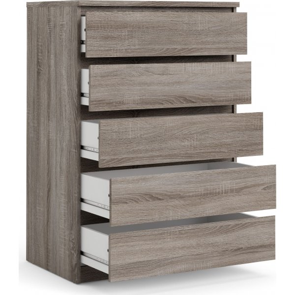 Naia byrå med 5 lådor - Tryffel Naia byrå med 5 lådor - Tryffel