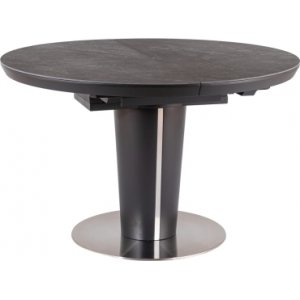 Orbit frlngningsbart matbord 120x120-160 cm i gr keramik