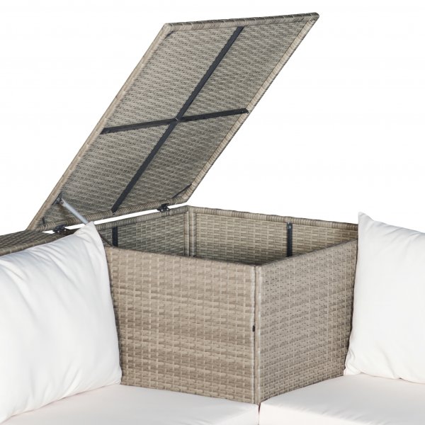 Lyxig loungegrupp | Brun konstrotting Djursvik