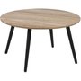 Dunfermline soffbord 80 - Ljus ask/svart