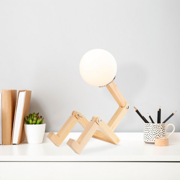 Lampe de table Milet opale - Naturel Lampe de table Milet opale - Naturel