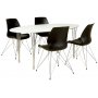 Table  manger ovale Tray 180 cm - Blanc/chrome
