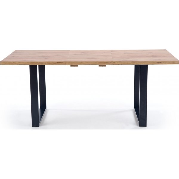 Table  manger Kasady 160-210 cm - Chne Wotan/noir