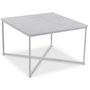 Maryland soffbord 75x75 cm - Vit kta Marmor / Vit