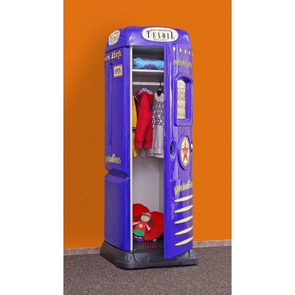 Bensinpump garderob nedfllbart skrivbord - Valfri frg